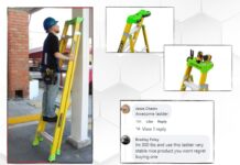 The best ladder is the Louisville Ladder Cross-Step Ladder