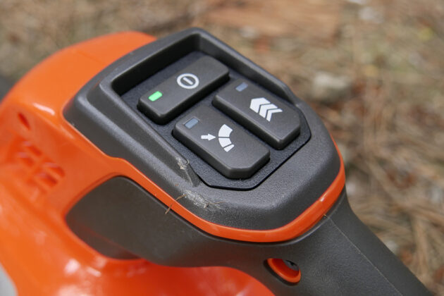 Husqvarna Blower "cruise control" button