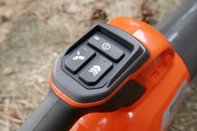 Husqvarna Blower "Power Boost" button