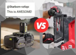 RYOBI EDGE vs Milwaukee FORGE tabless lithium batteries