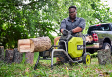 RYOBI log splitter