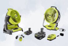 RYOBI Misting Fans