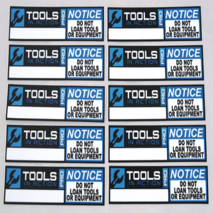 Tools in Action Inventory Stickers